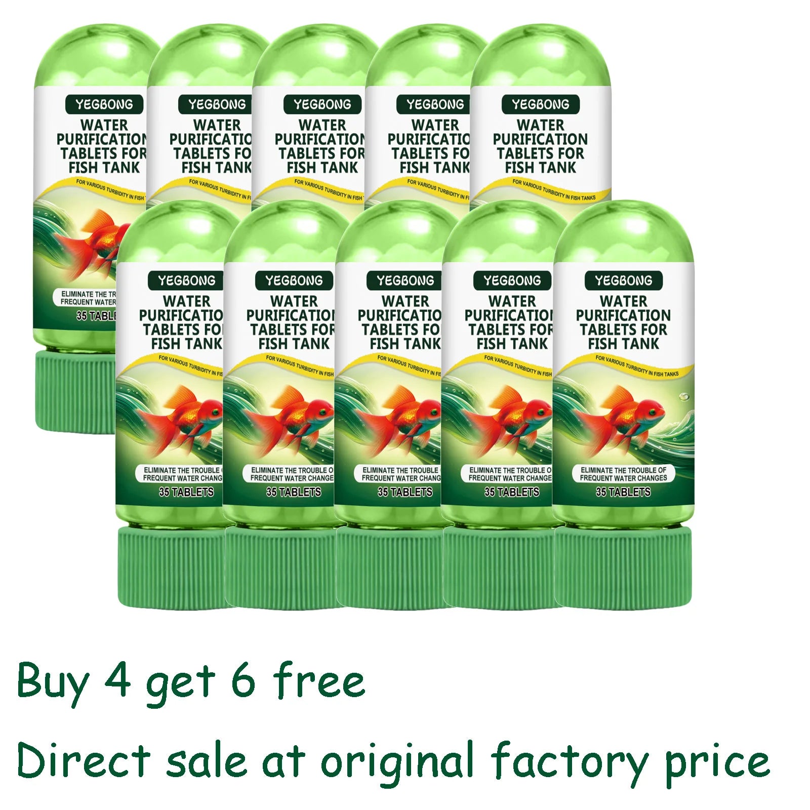 35 Pieces Fish Tank Water Purification Tablets