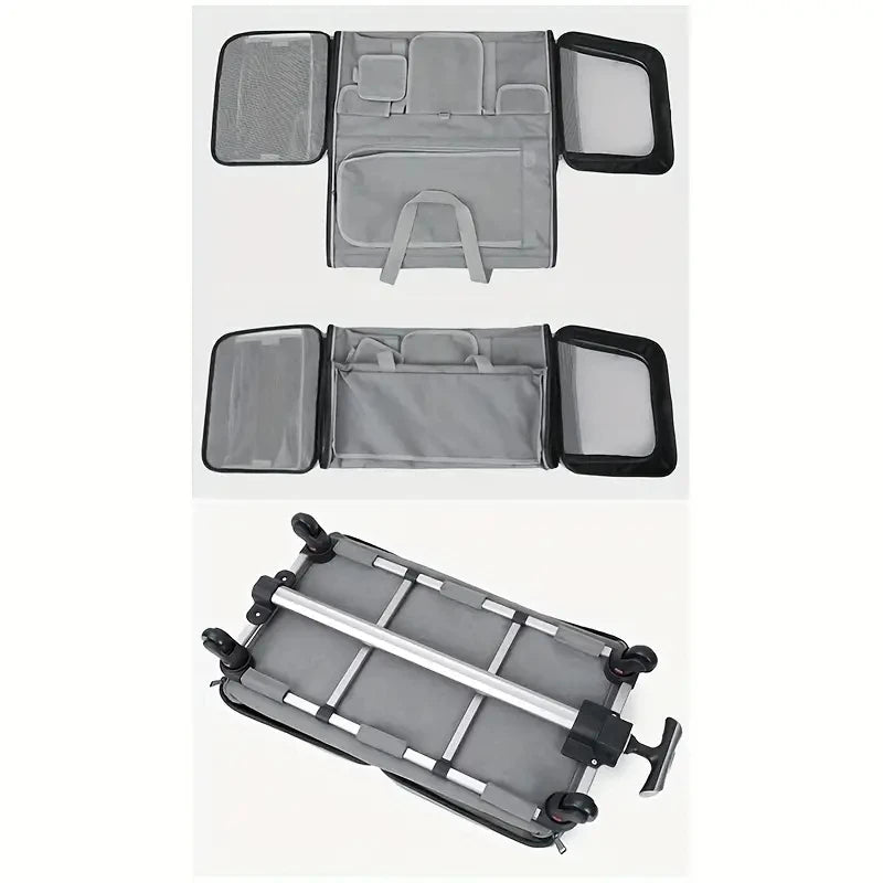Extra Large Portable Pet Trolley  Detachable Dog Trolley Case, Large Foldable Pet Bag Cat Travel Carrier Bag