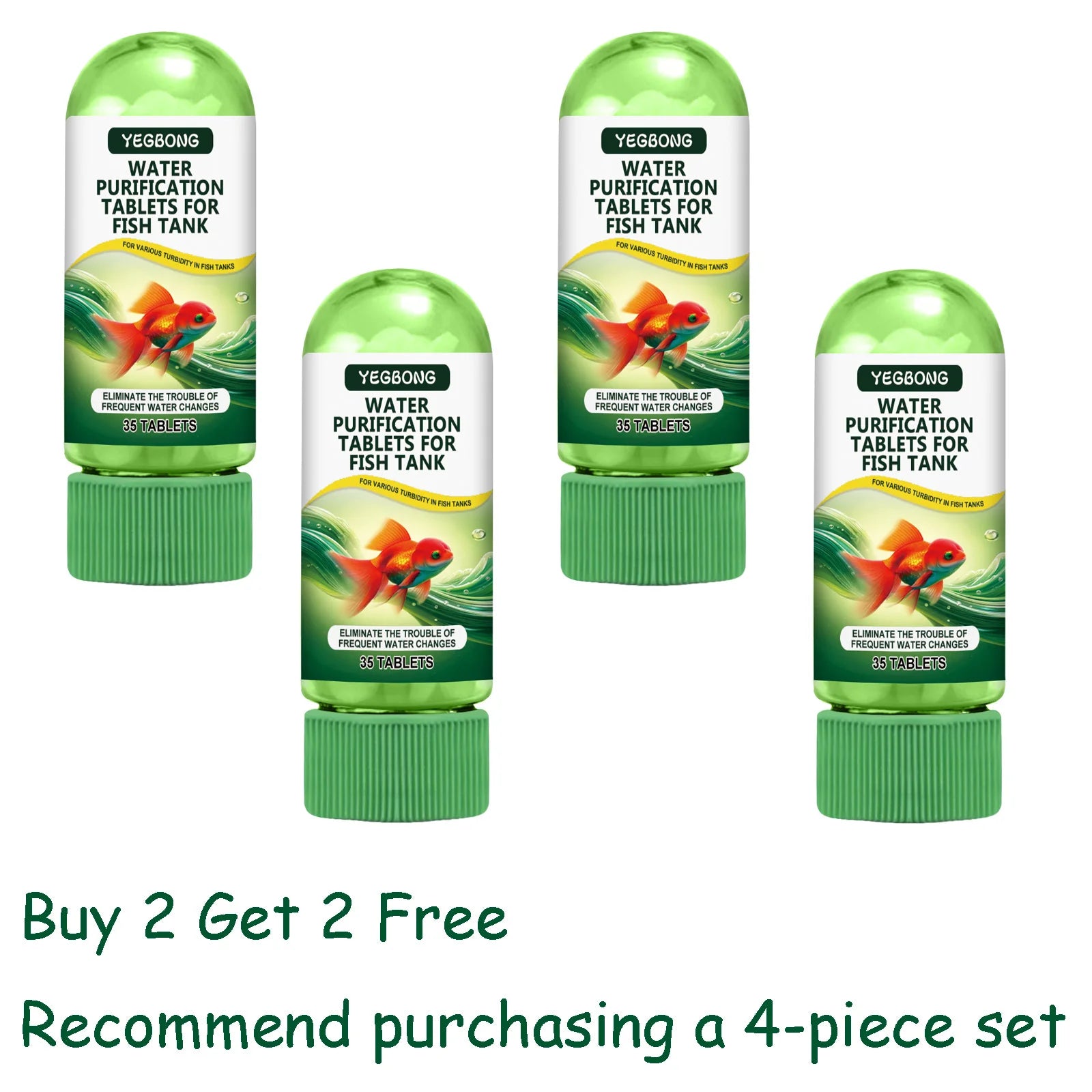 35 Pieces Fish Tank Water Purification Tablets