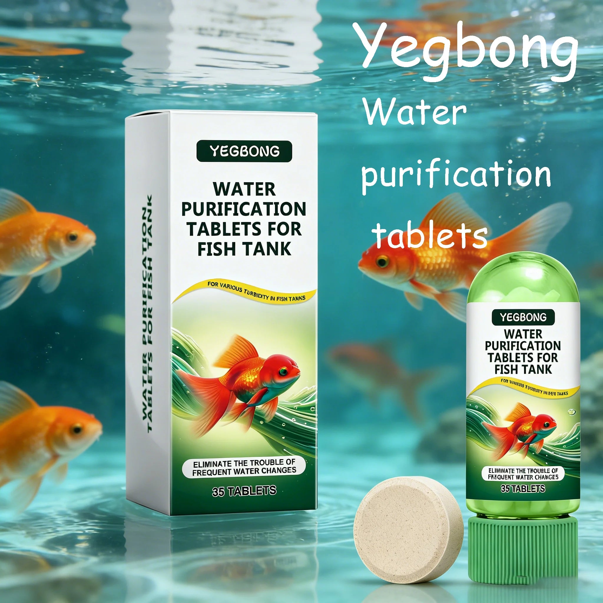 35 Pieces Fish Tank Water Purification Tablets
