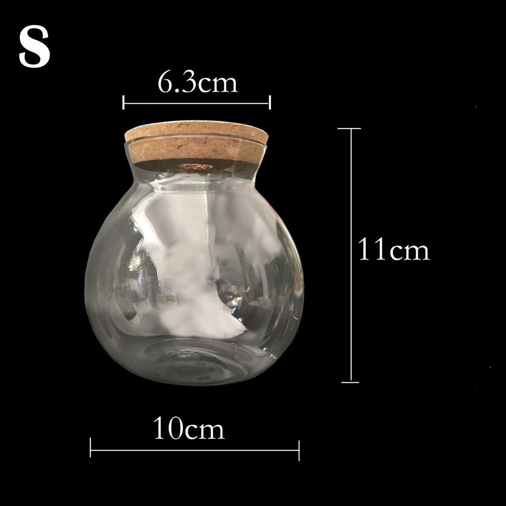 Portable Ecological Micro Landscape Bottle  Aquarium Landscape Bucket Fish Tank Office Desktop Glass Ecological Bottle Fish Tank