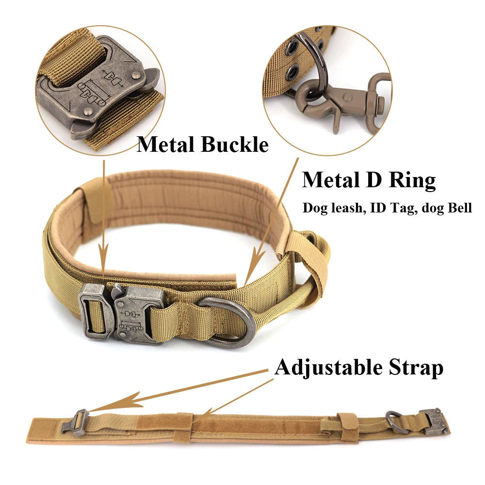 Training Tactical Dog Collar And Leash Set