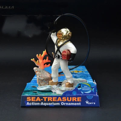 Treasure Frogman Aquarium Ornament
