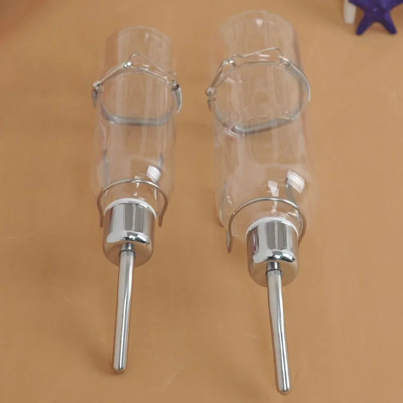 Stainless Steel Hanging Small Pet Water Drinking Bottle