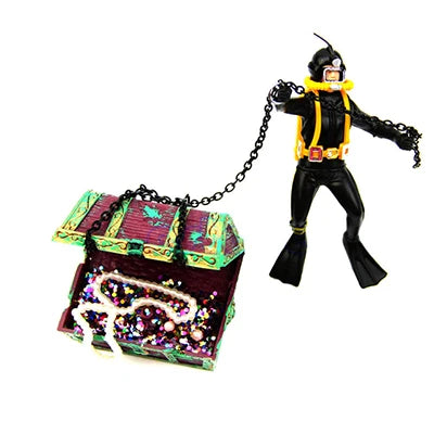 Treasure Frogman Aquarium Ornament