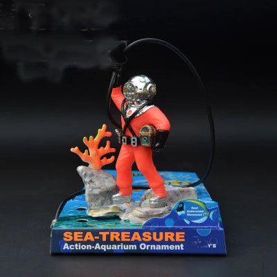 Treasure Frogman Aquarium Ornament