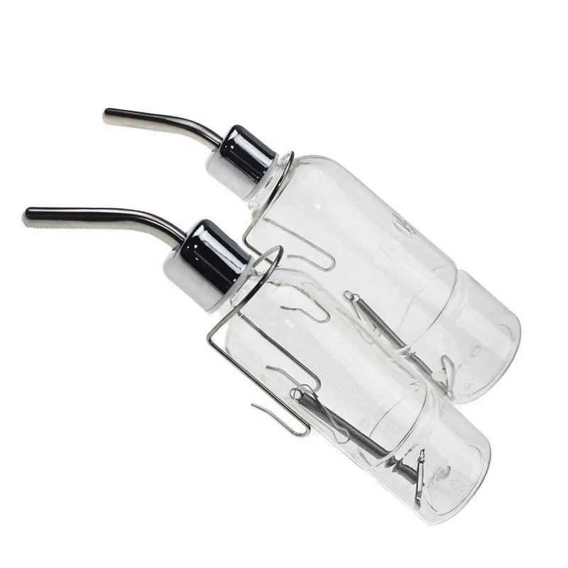 Stainless Steel Hanging Small Pet Water Drinking Bottle