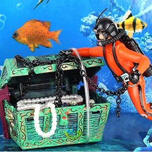 Treasure Frogman Aquarium Ornament