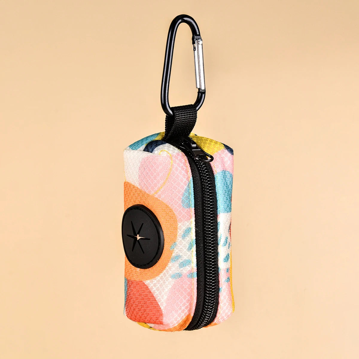 Colorful Design Dog Poop Bag Holder Dispenser with Dog Leash Attachment