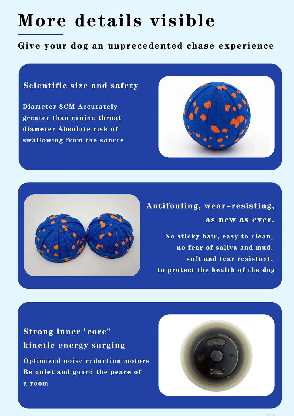 Automatic Vibrating Bouncing Foam Ball For Dogs