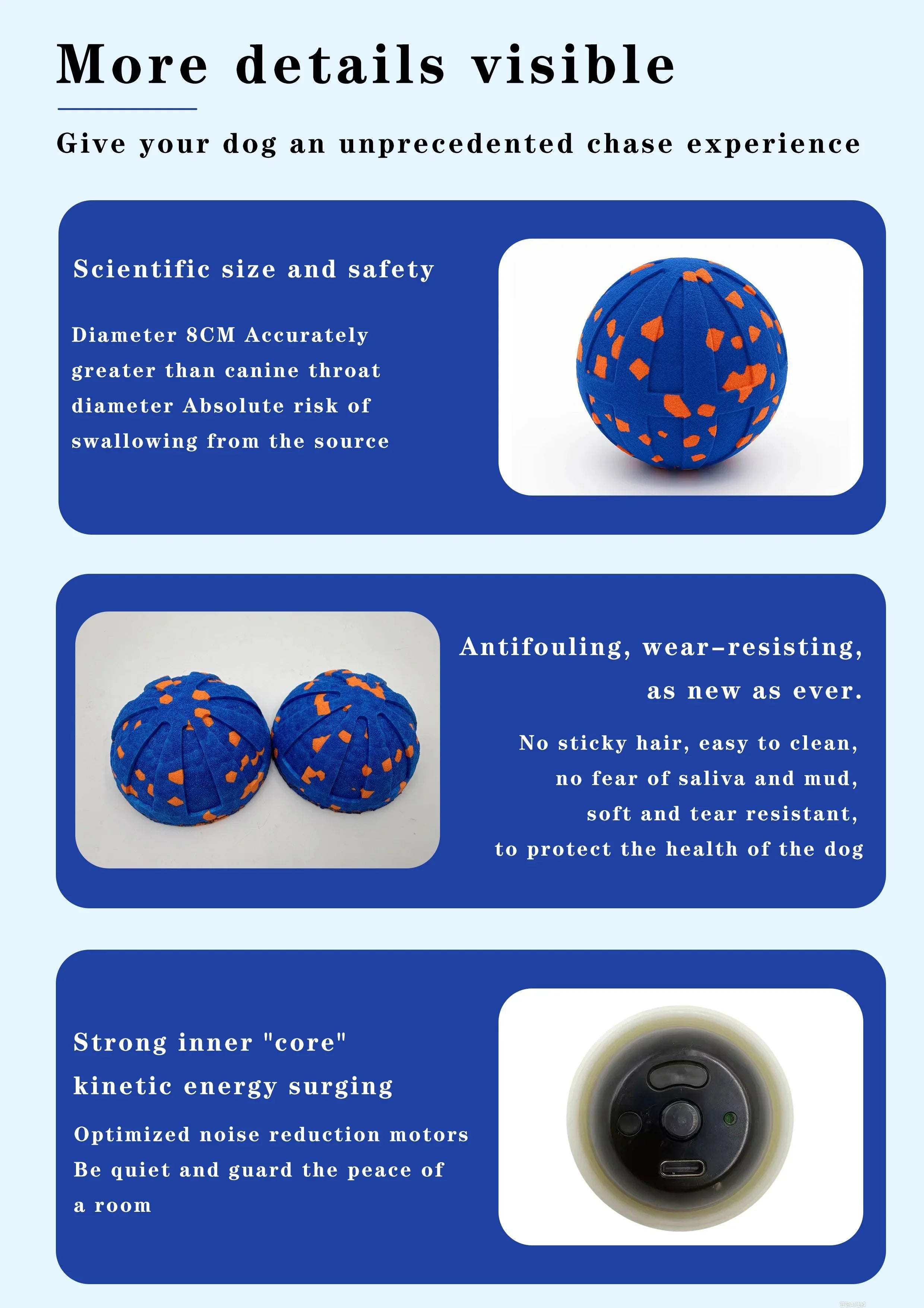 Automatic Vibrating Bouncing Foam Ball For Dogs
