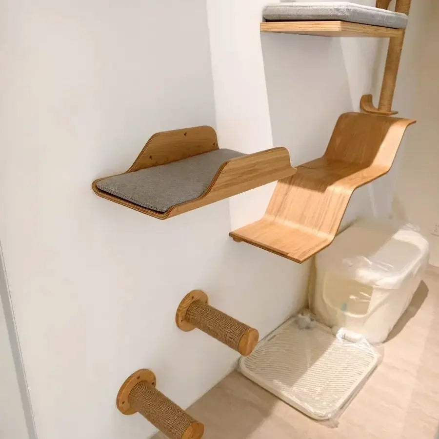 Wall Mounted Shelf Bed with Soft Cushion