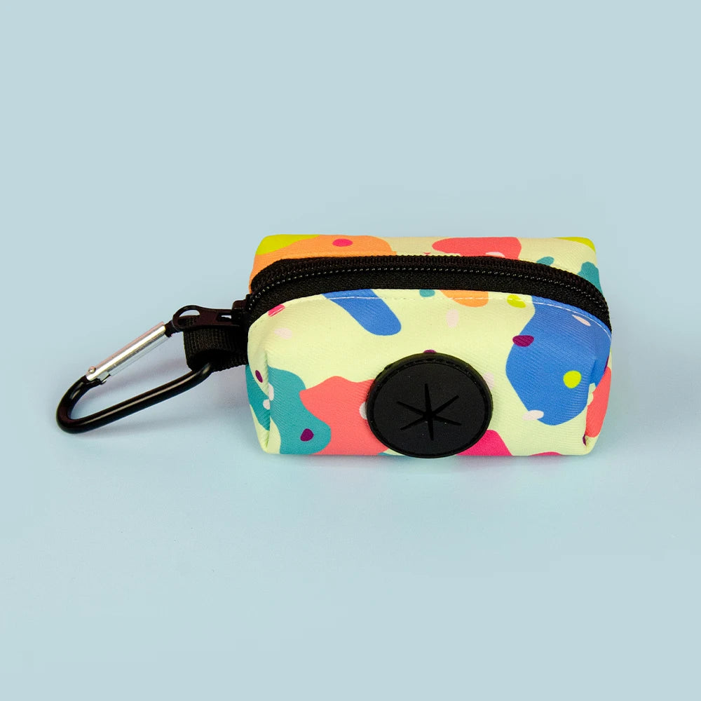 Colorful Design Dog Poop Bag Holder Dispenser with Dog Leash Attachment