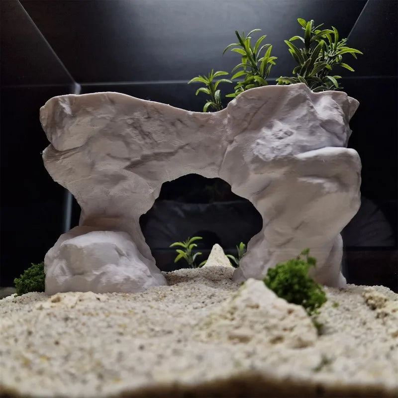 Reptile Hideout Cave Simulation Rock Habitat Decor