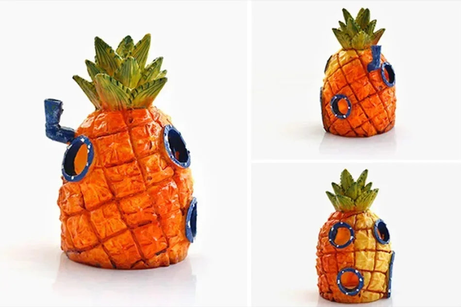 Cute Resin House Aquarium Decorations