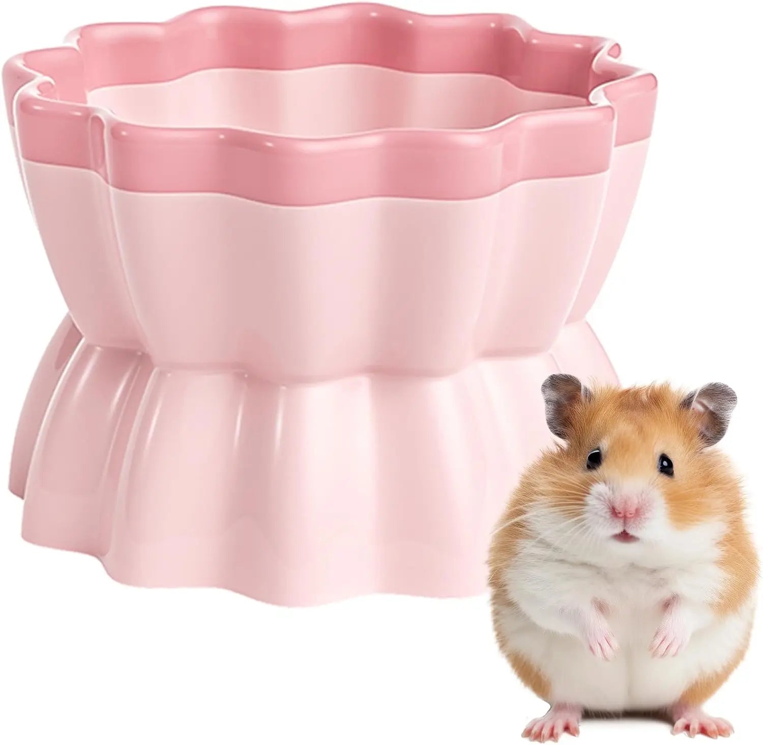 Anti-Tip Ceramic Pet Bowl for Guinea Pig/Rat/Hamster