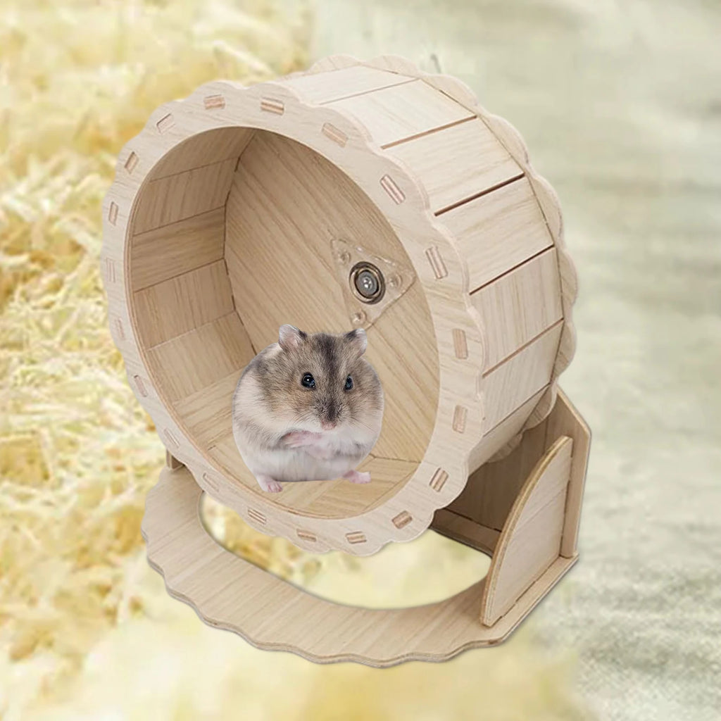 Wooden Hamster Running Wheel