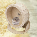 Solid Wood Silent Hamster Running Wheel