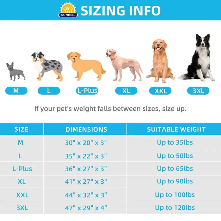XL Orthopedic Memory Foam Pet Beds with Removable Washable Cover and Nonskid Bottom