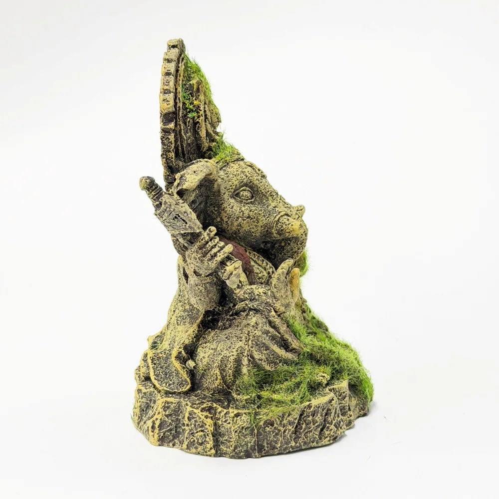Aquarium Decoration Ancient Buddha Statue & Ganesha Sculpture