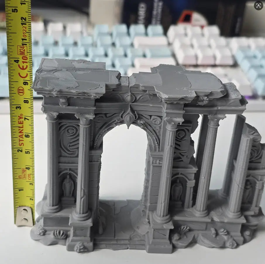 3D Printed Ancient Greek Temple Ruins Aquarium Terrarium Decor