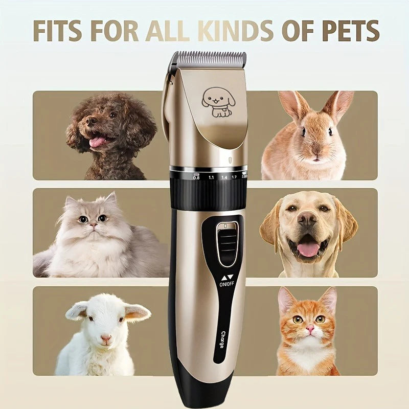 Pet Hair Trimmer Kit - Electric Precision Clippers