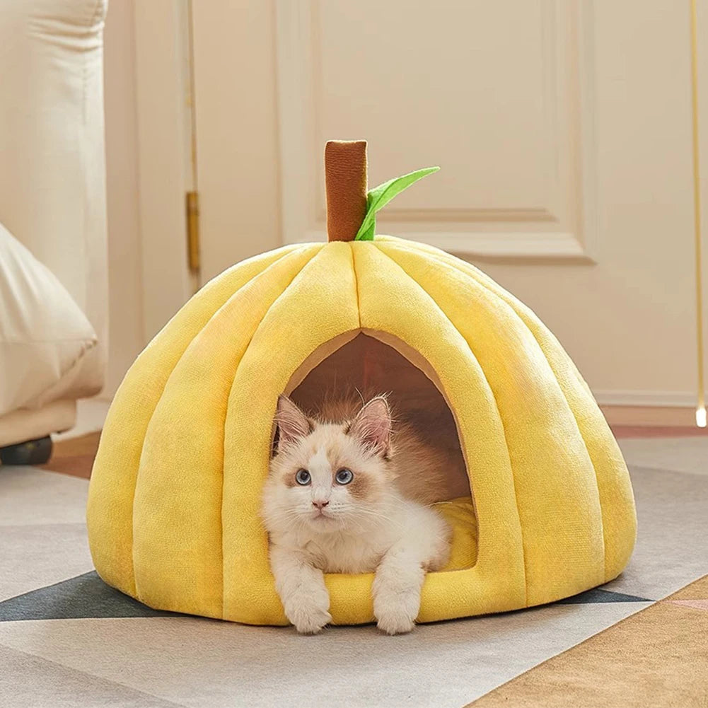 Plush Calming Thickened Warming Pet Bed Sofa Non-Slip Bottom Prevents Sliding Pet Bed For Cold Floors Cozy Nook For Bedroom