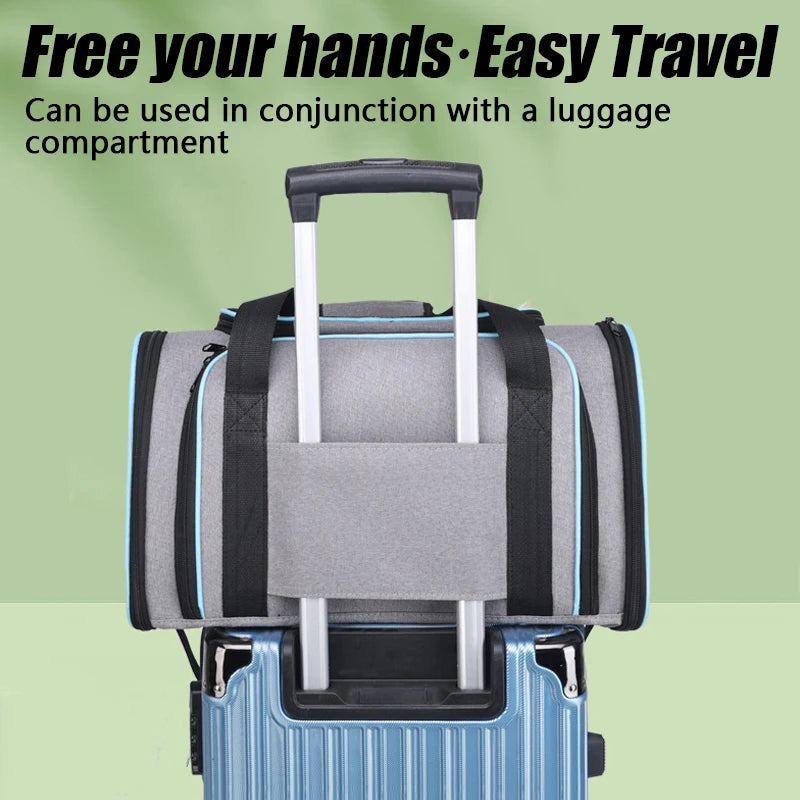 1PC Expandable Pet Carrier Portable Shoulder Bag and Car Carrier