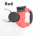 Auto Retractable Double-Ended Dog 3 m Leash with LED Flashlight, Waste Bag, 360 Degree Dual Traction Rope