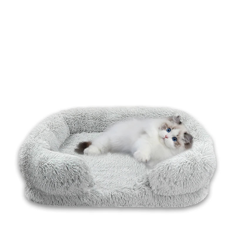 Thick orthopedic dog bed for large dogs - egg sponge, easy to remove and wash, plush cover, durable