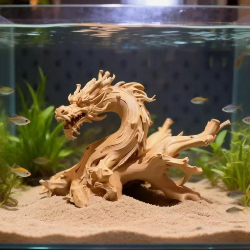 Dragon Shaped Statue for Fish Tank Landscape