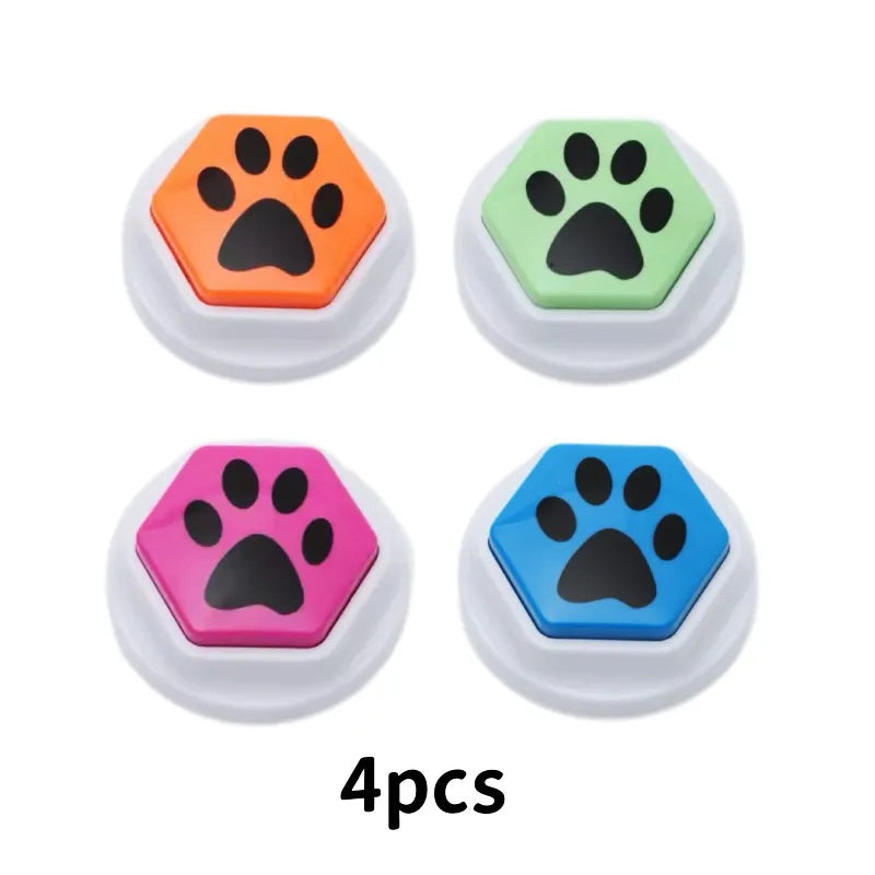 Recordable Talking Sound Button and Interactive Voice Buttons For Communication Dog Training