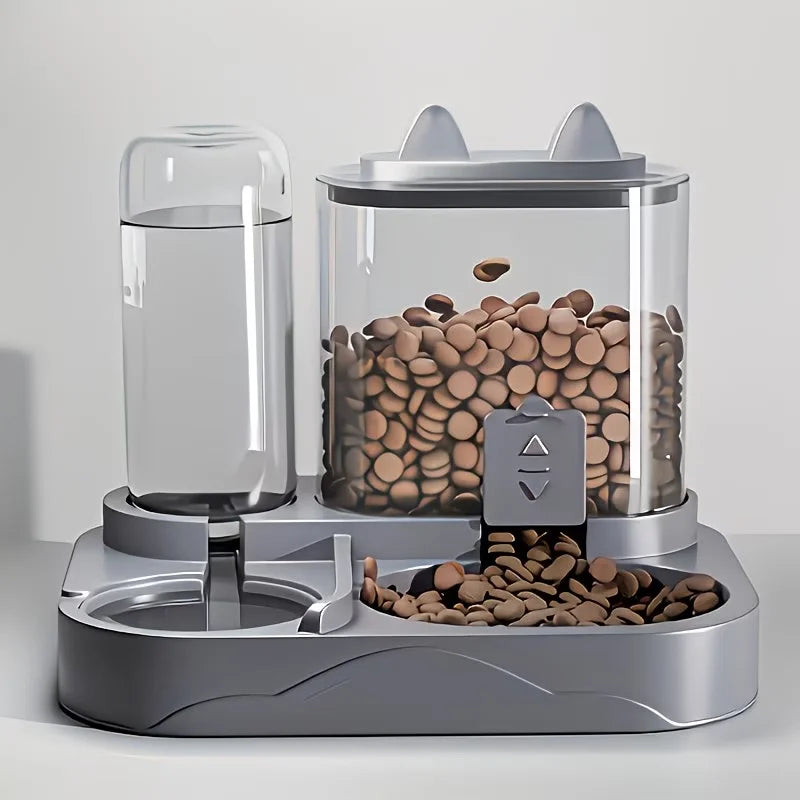 2-in-1 Gravity Pet Feeder and Water Dispenser