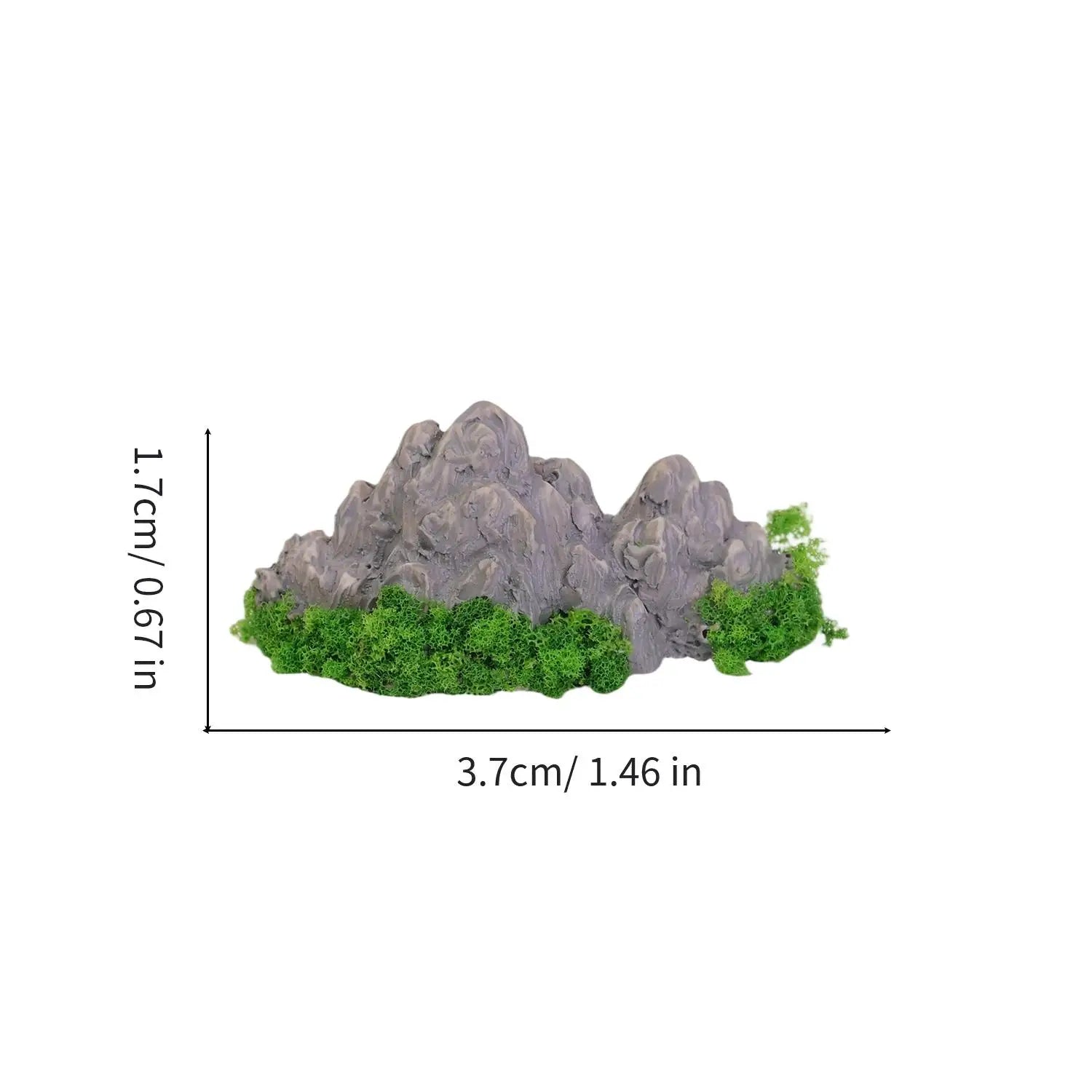 Miniature Mountain Fake Stone Resin Rockery for Fish Tank