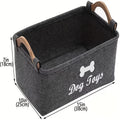 Felt Dog Toy Storage Box