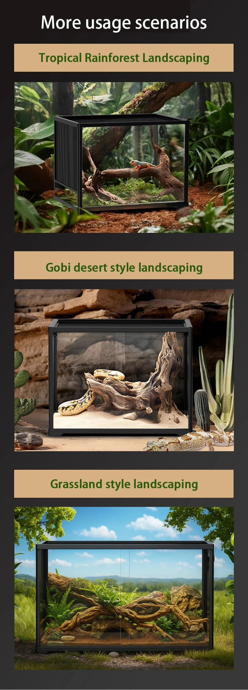 Reptile Terrarium Glass Breeding Box