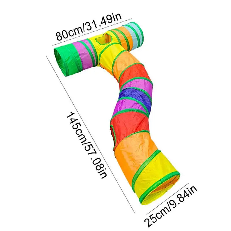 Portable T Shape Cat Tube And Tunnel