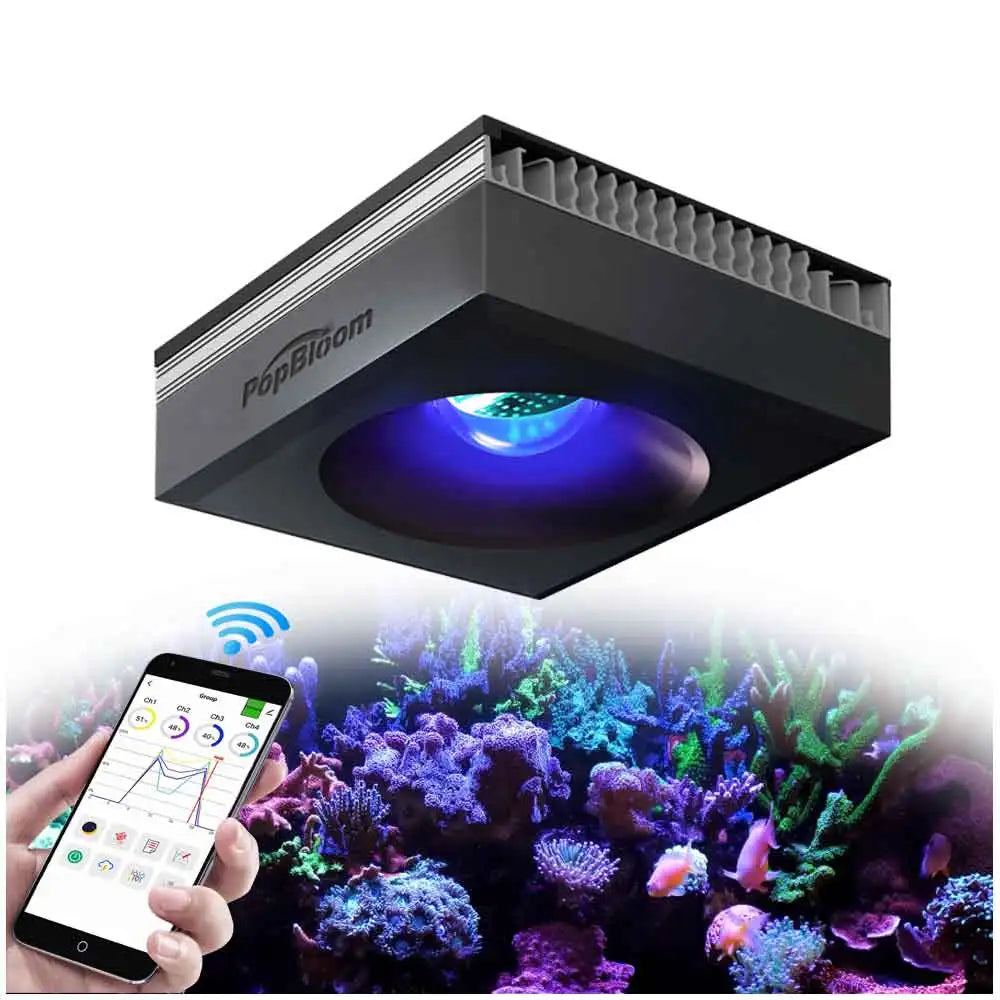 RL90/RL180 WiFi Saltwater Aquarium LED Lamp for Reef Coral SPS/LPS Marine Aquarium Tank