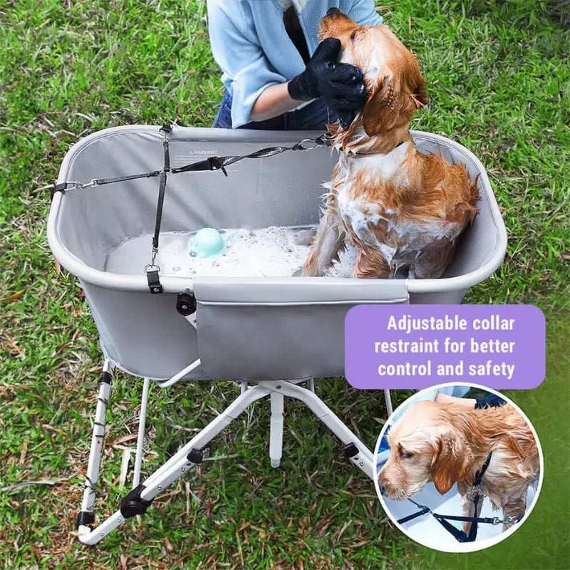 Elevated Foldable Dog Bath Tubs