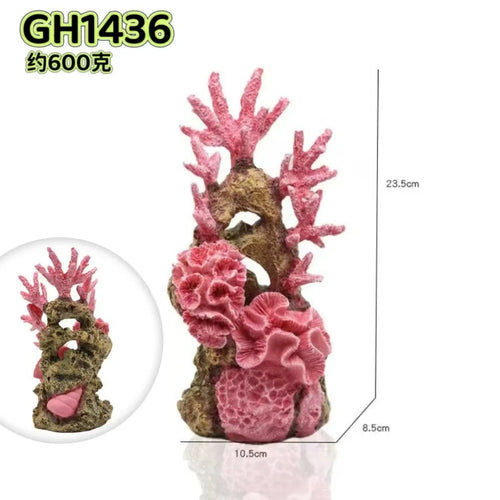 1PC Aquarium Simulated Coral Resin Decoration