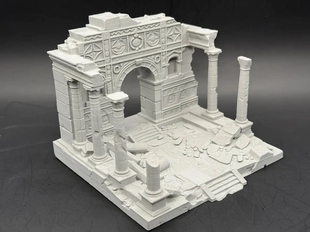 3D Printed Ancient Greek Temple Ruins Aquarium Terrarium Decor