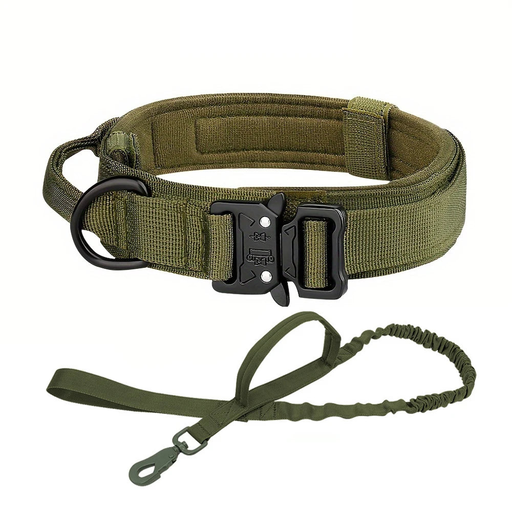 Training Tactical Dog Collar And Leash Set