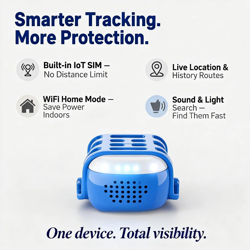 GPS Pet Tracker for Dogs, Cats. Real Time Tracking