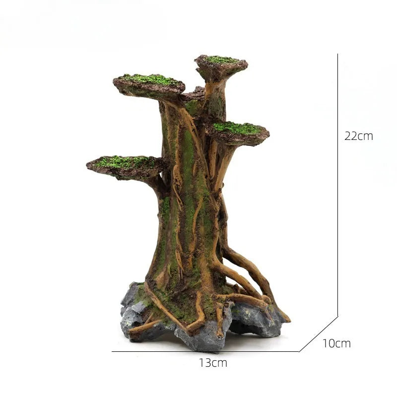 Artificial Moss Tree Driftwood Aquarium Decoration