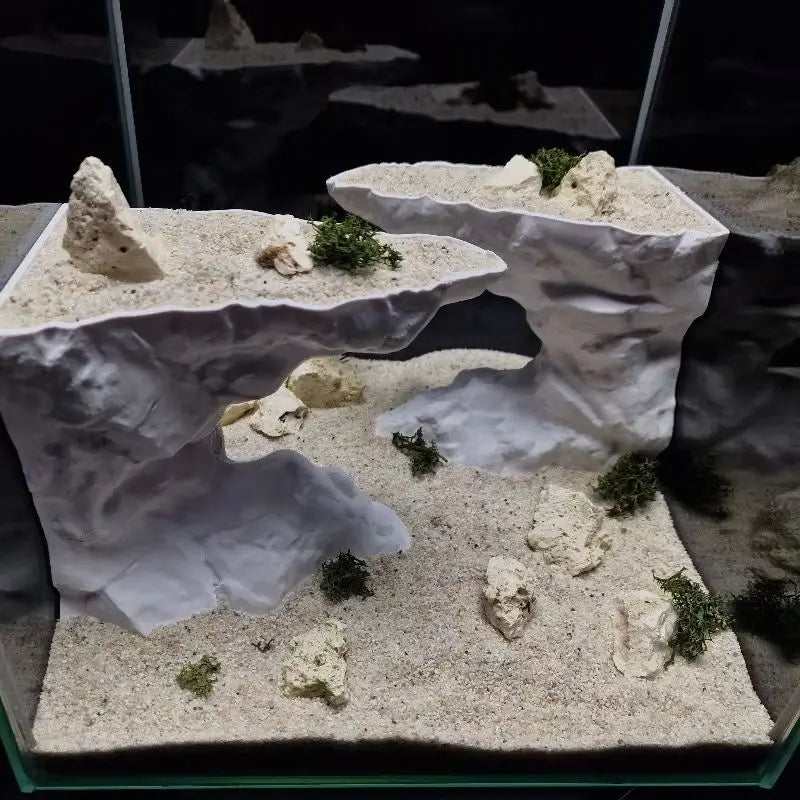 3D Printed Fish Tank Shelter & Cliff Hiding Cave for Fish or Reptiles