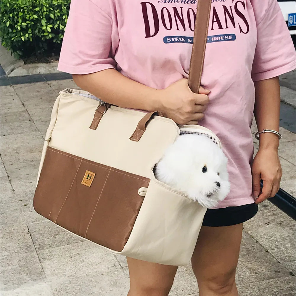 Portable Dog Cat Carrier and Outdoor Travel Bag