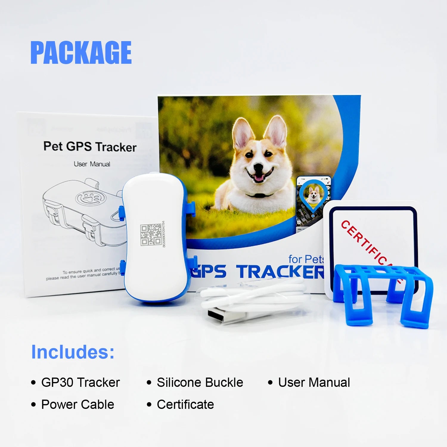 GPS Pet Tracker for Dogs, Cats. Real Time Tracking