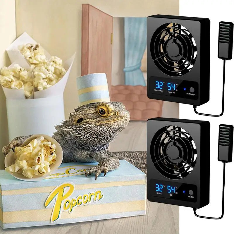 Ventilation Fan For Reptile Enclosure With LED Display