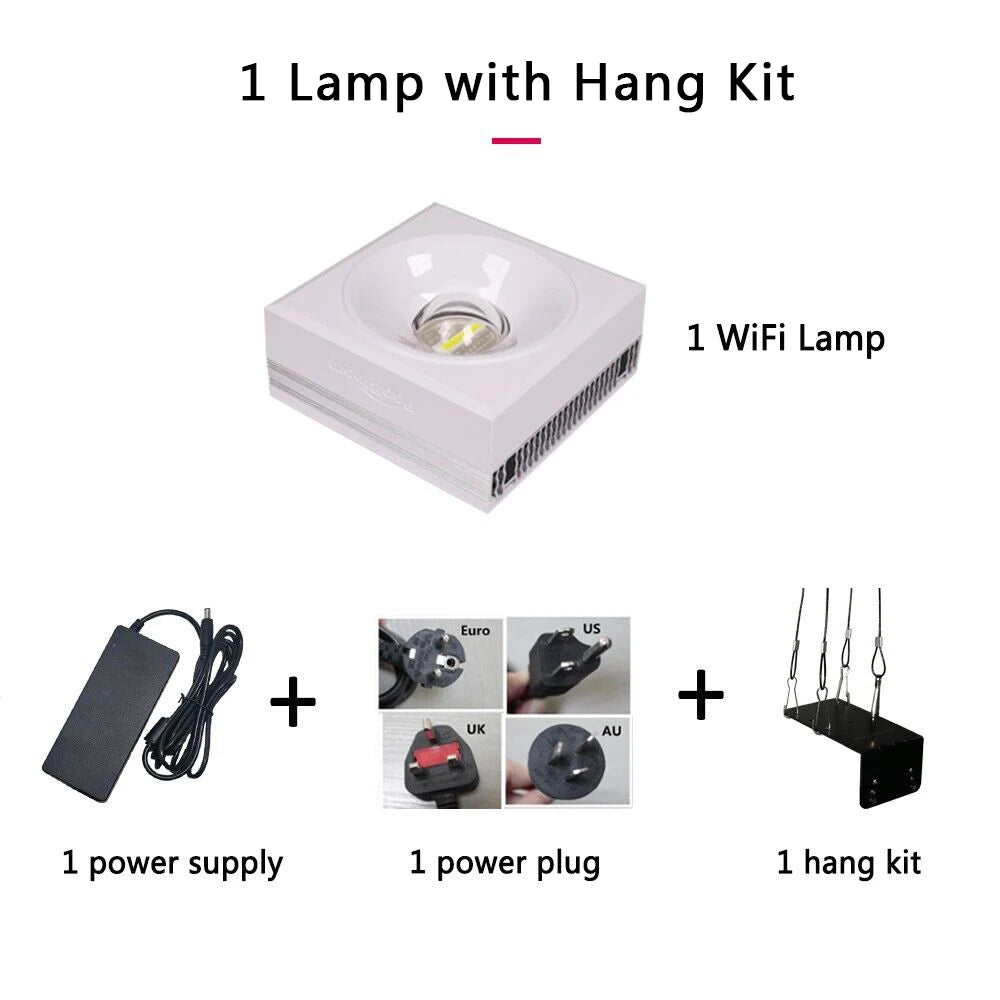 RL90 WiFi Aquarium LED Lighting 100W, Coral Reef Grow Aquarium Light for Saltwater SPS/LPS Marine Fish Tank