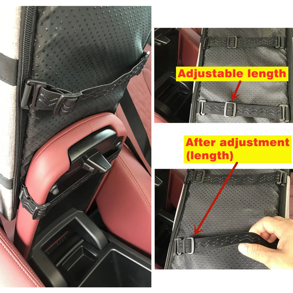 Portable Console Booster Car Seat & Carrier for Small Dogs & Cats